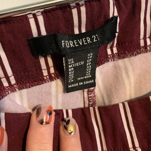 Forever 21 Striped Skinny Harper Pants - Picture 6 of 6